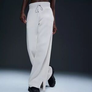 Nike Gray Track Pants Relaxed Fit Drawstring